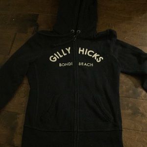 Gilly Hicks navy zip up hoodie